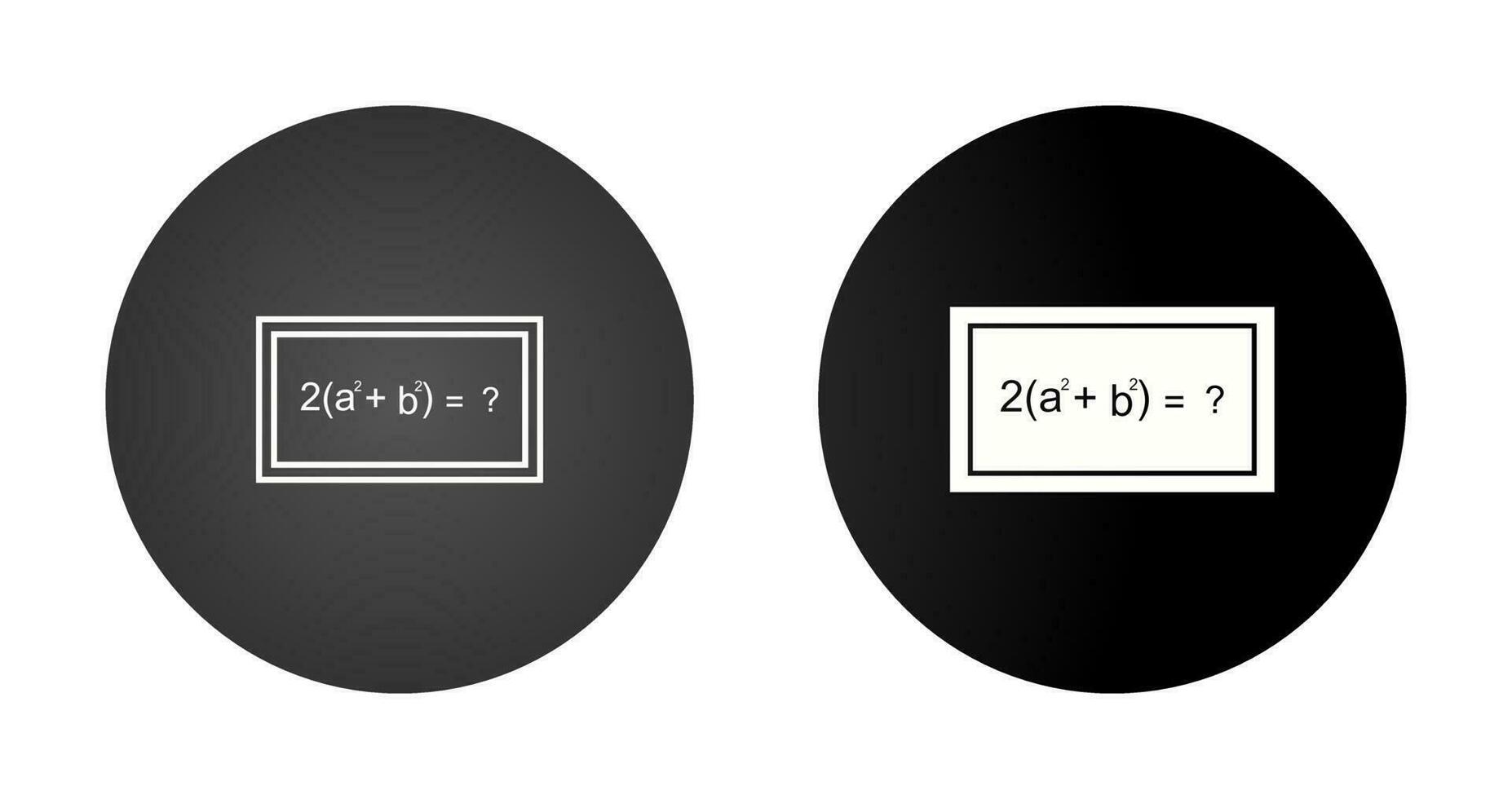 Solving Formula Vector Icon