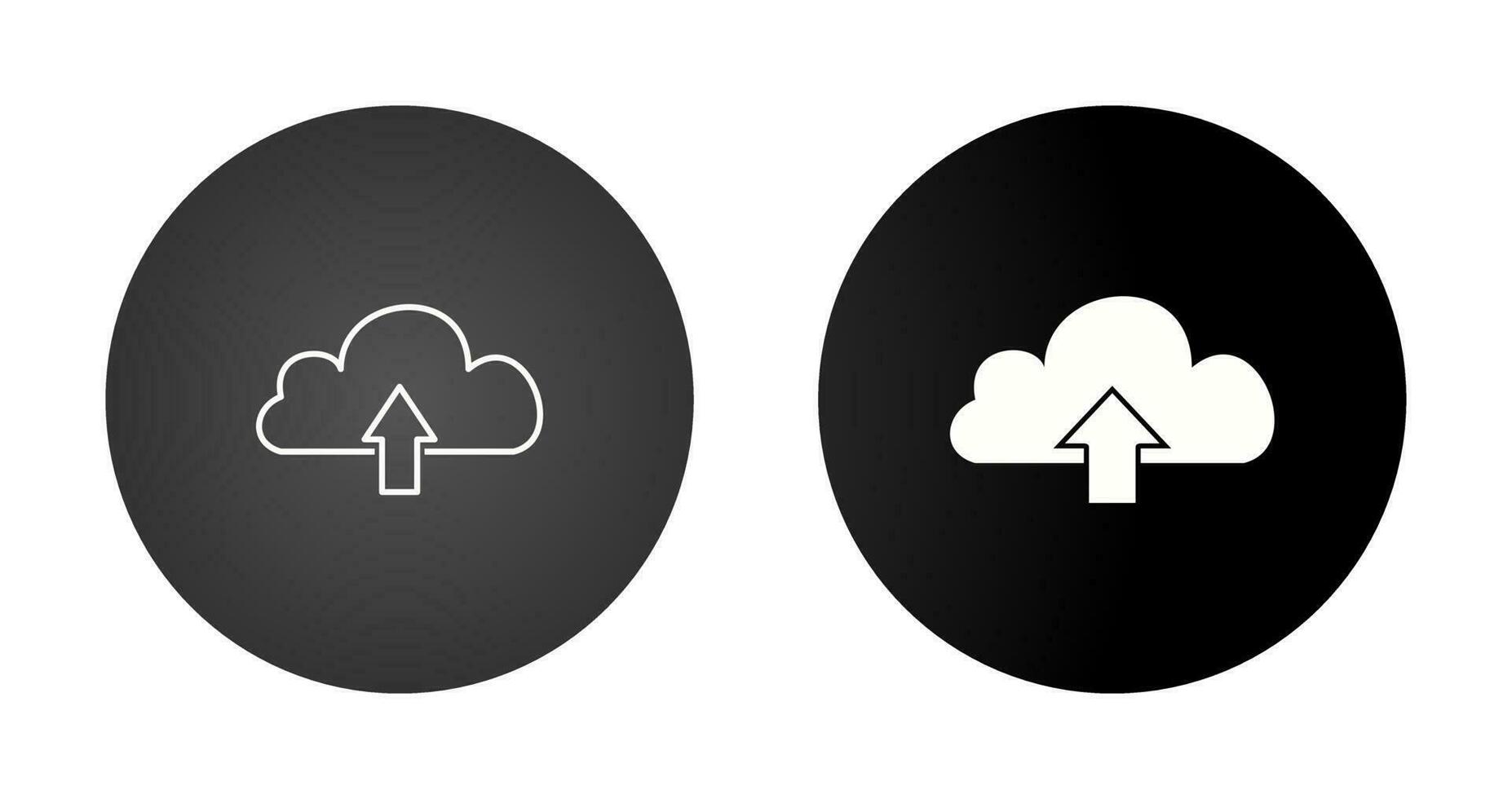 Cloud with upward arrow Vector Icon