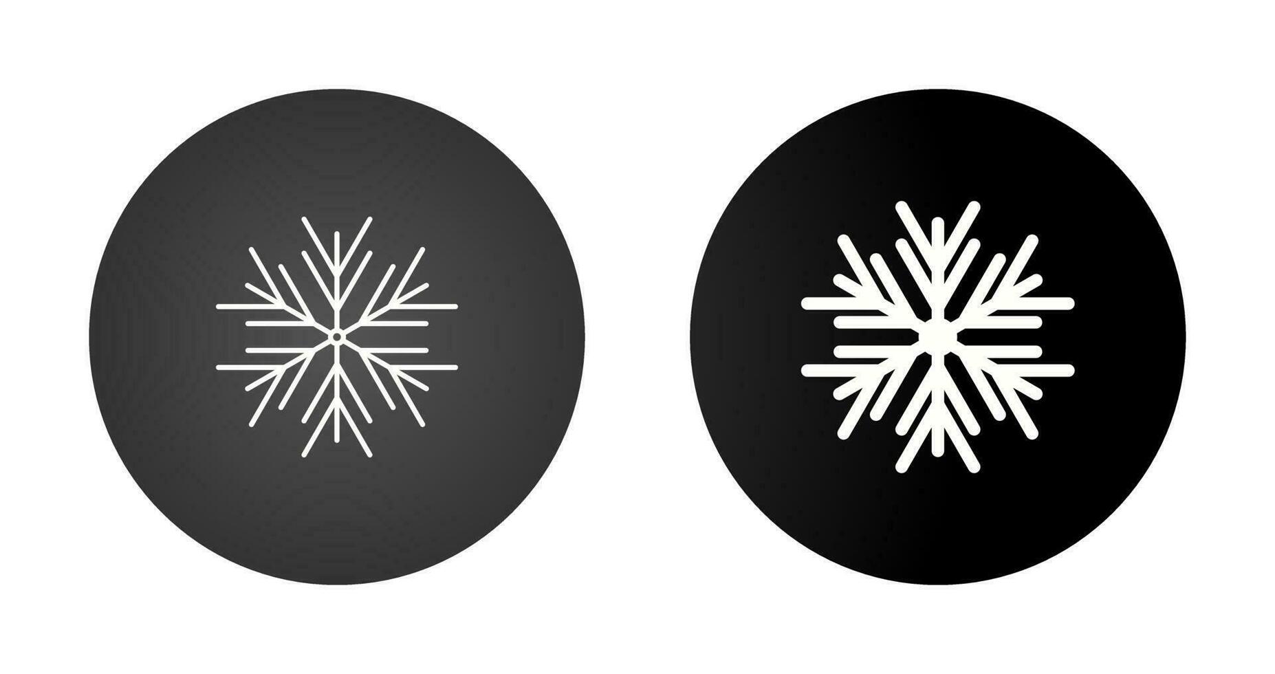 icono de vector de copo de nieve