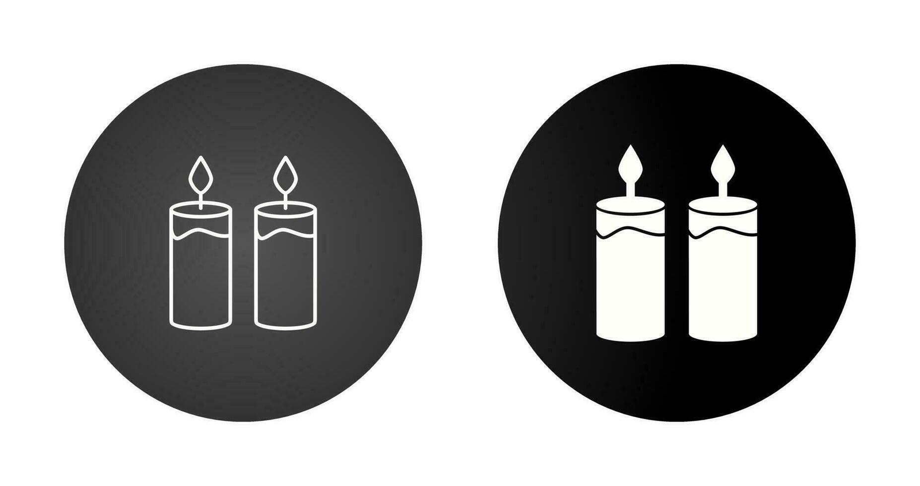 Two Candles Vector Icon