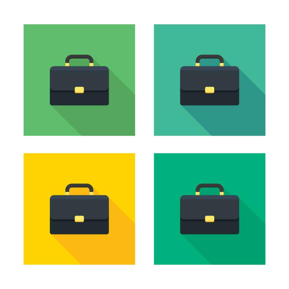 Briefcase icon vector isolated. Flat style vector illustration.