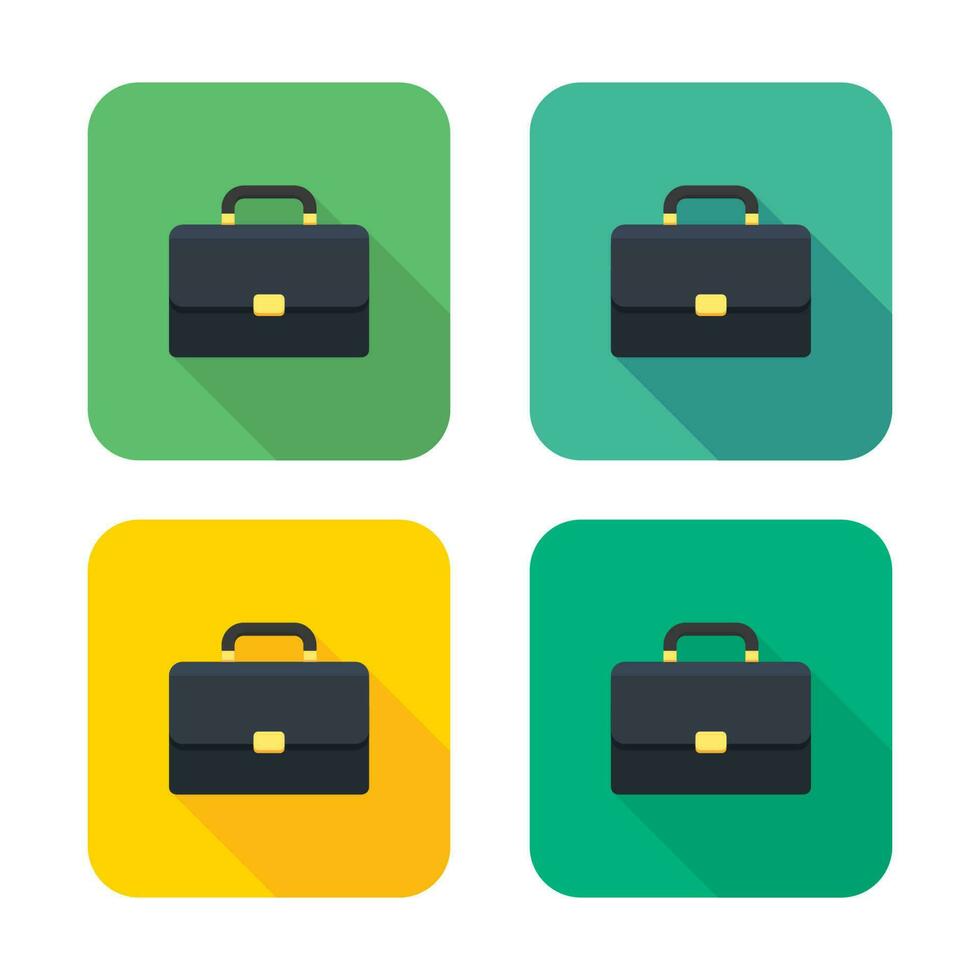 Briefcase icon vector isolated. Flat style vector illustration.