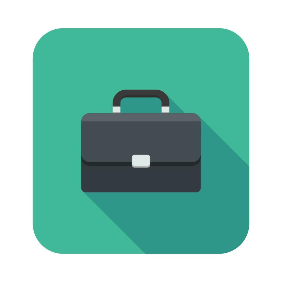 Briefcase icon vector isolated. Flat style vector illustration.