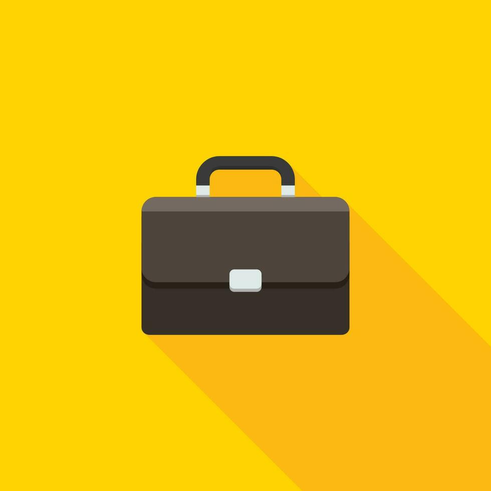 Briefcase icon vector isolated. Flat style vector illustration.