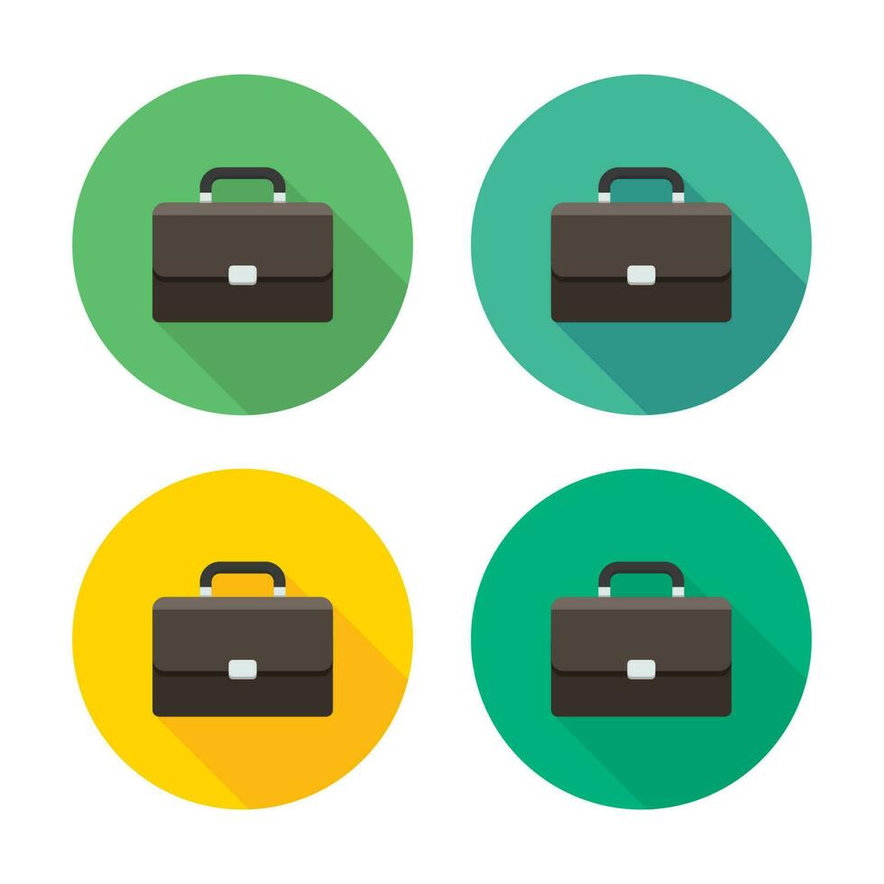 Briefcase icon vector isolated. Flat style vector illustration.