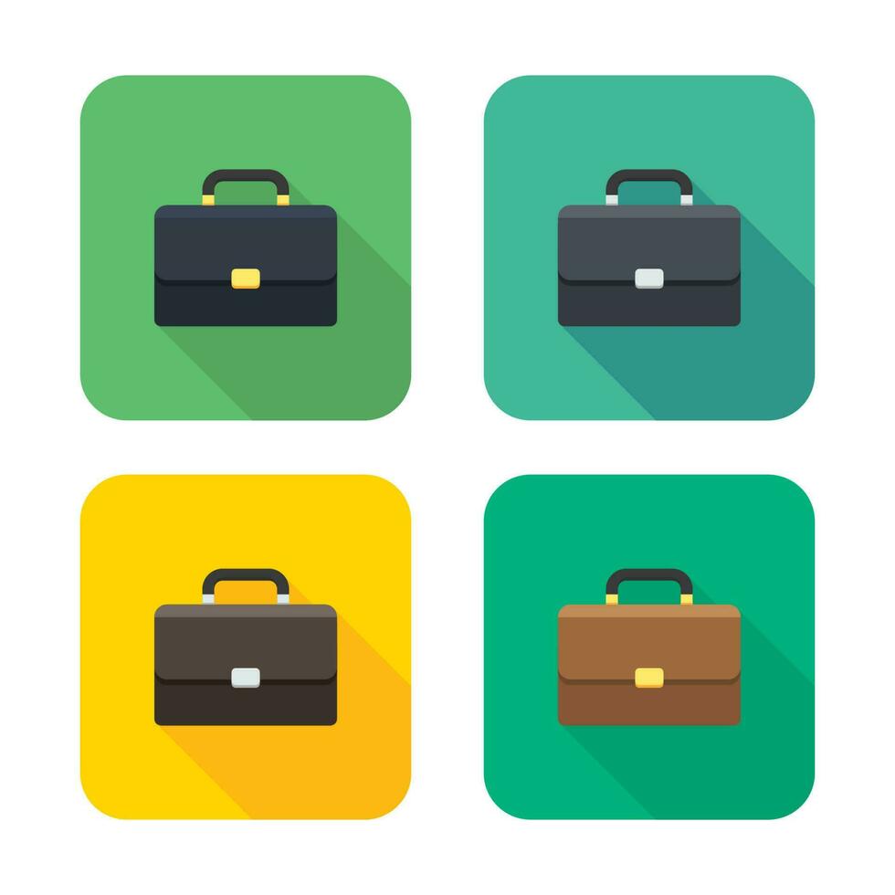 Briefcase icon vector isolated. Flat style vector illustration.