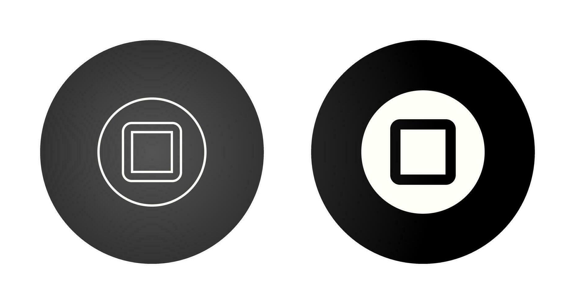 Stop Vector Icon