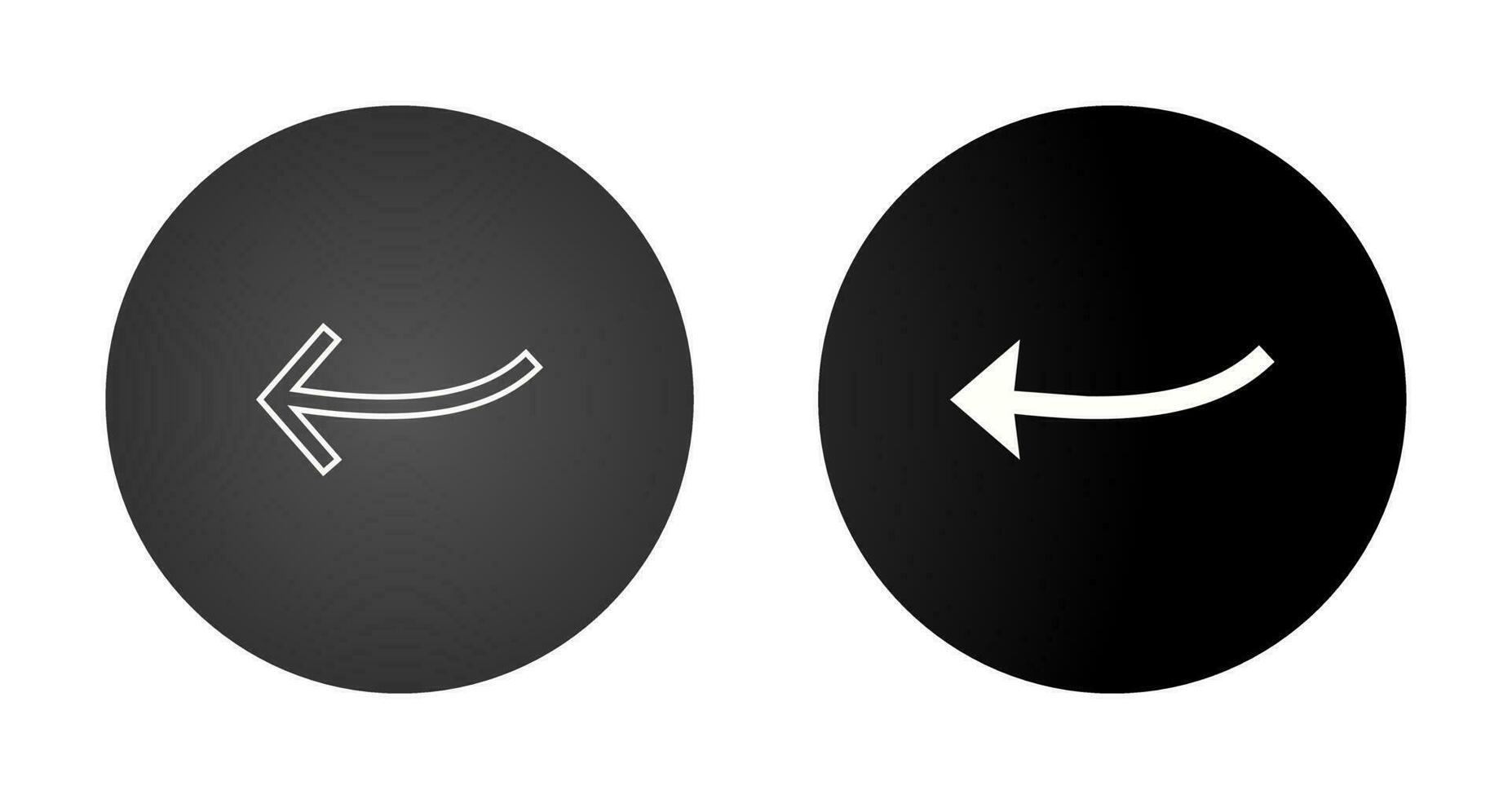 Arrow Pointing Left Vector Icon