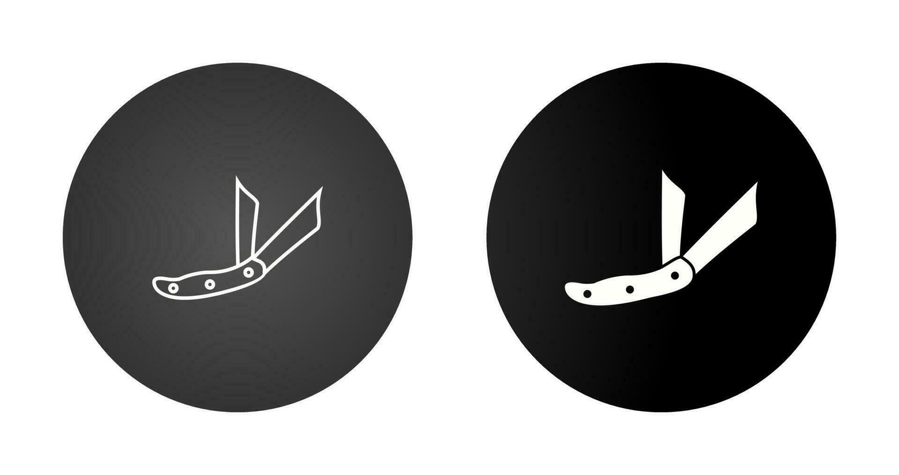 Ranger Pocket Knife Vector Icon