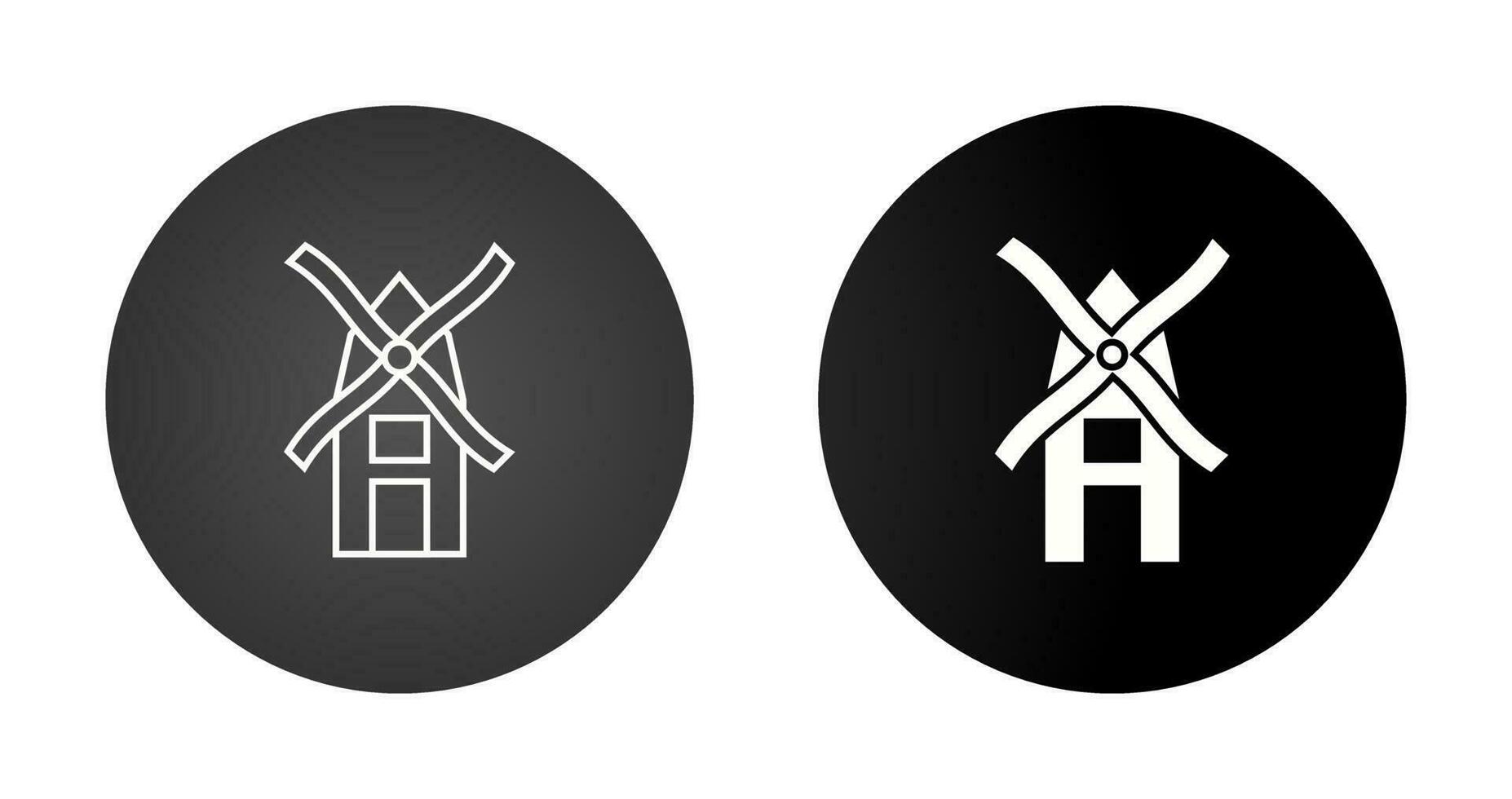 Windmill Vector Icon