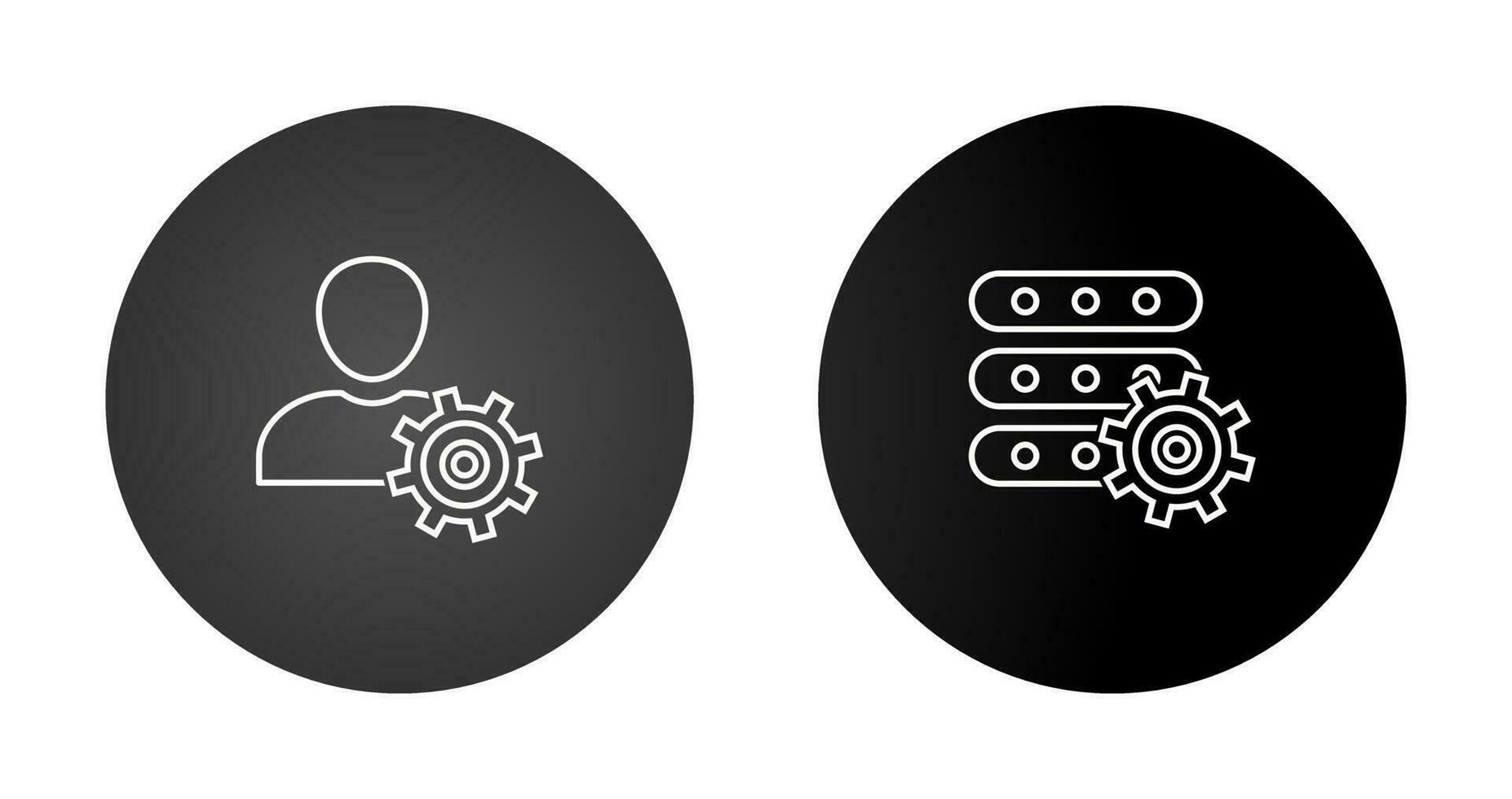 administrar icono de vector de datos