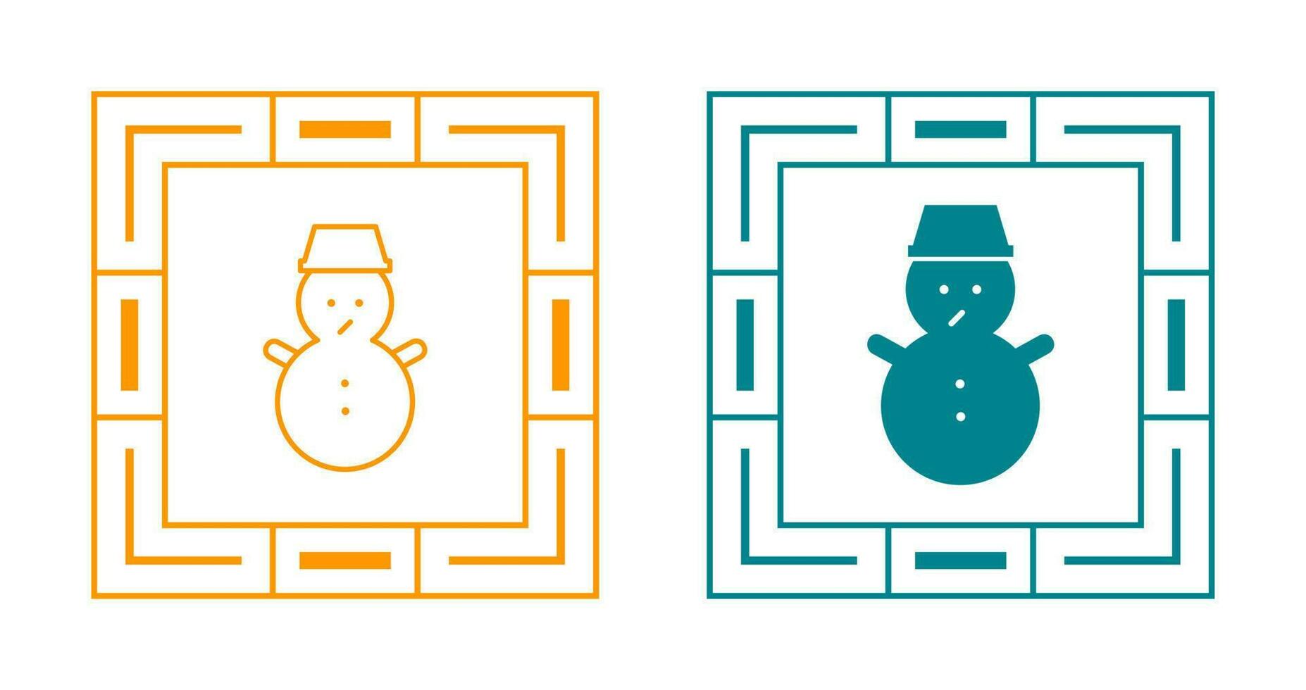 Snowman Vector Icon