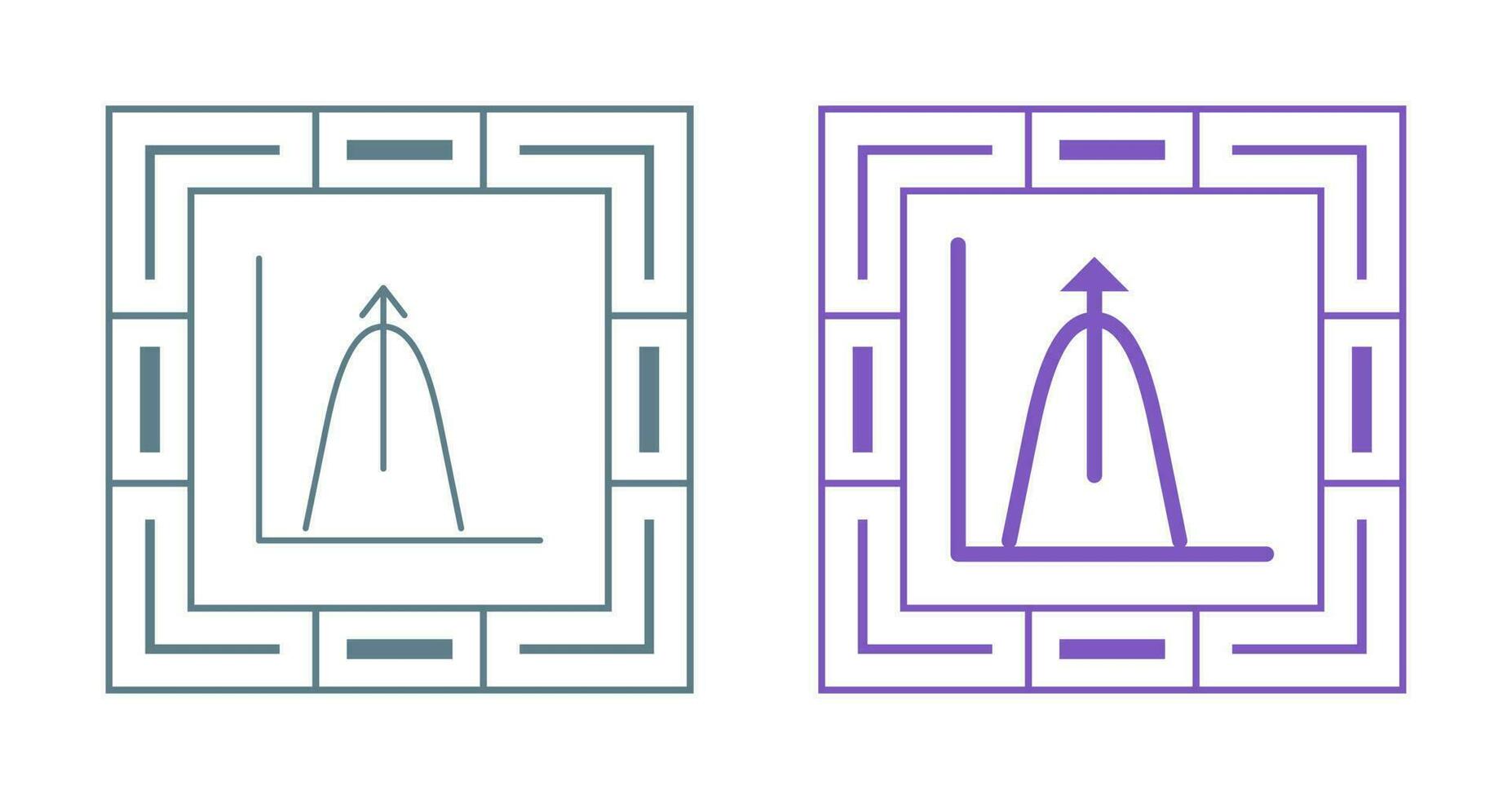 Bell Shaped Graph Vector Icon