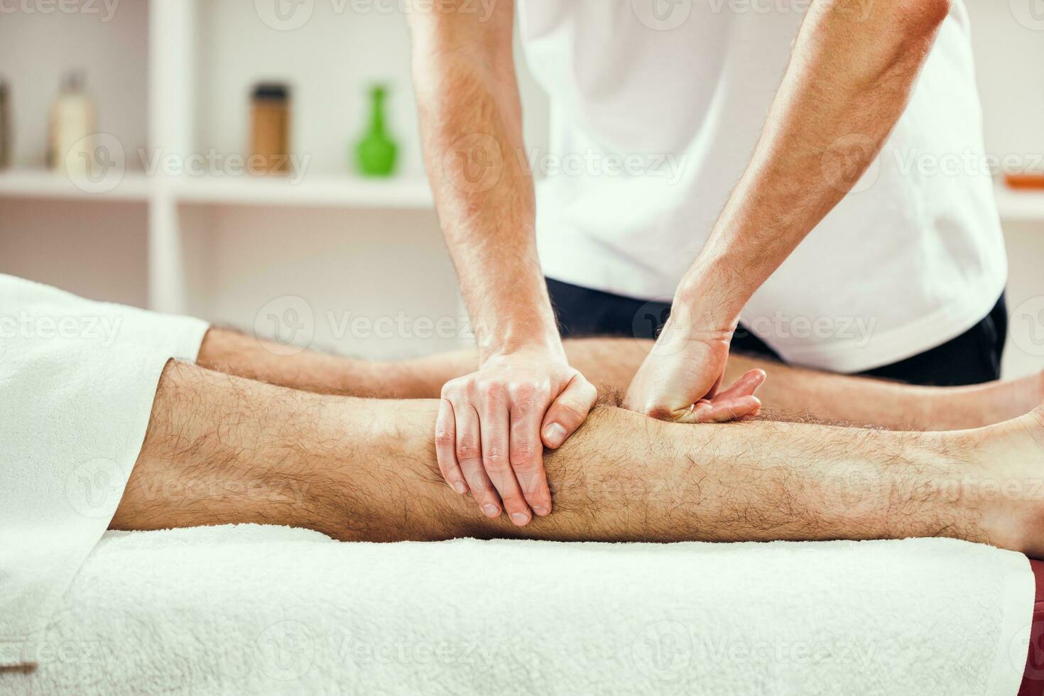 A man getting a massage photo