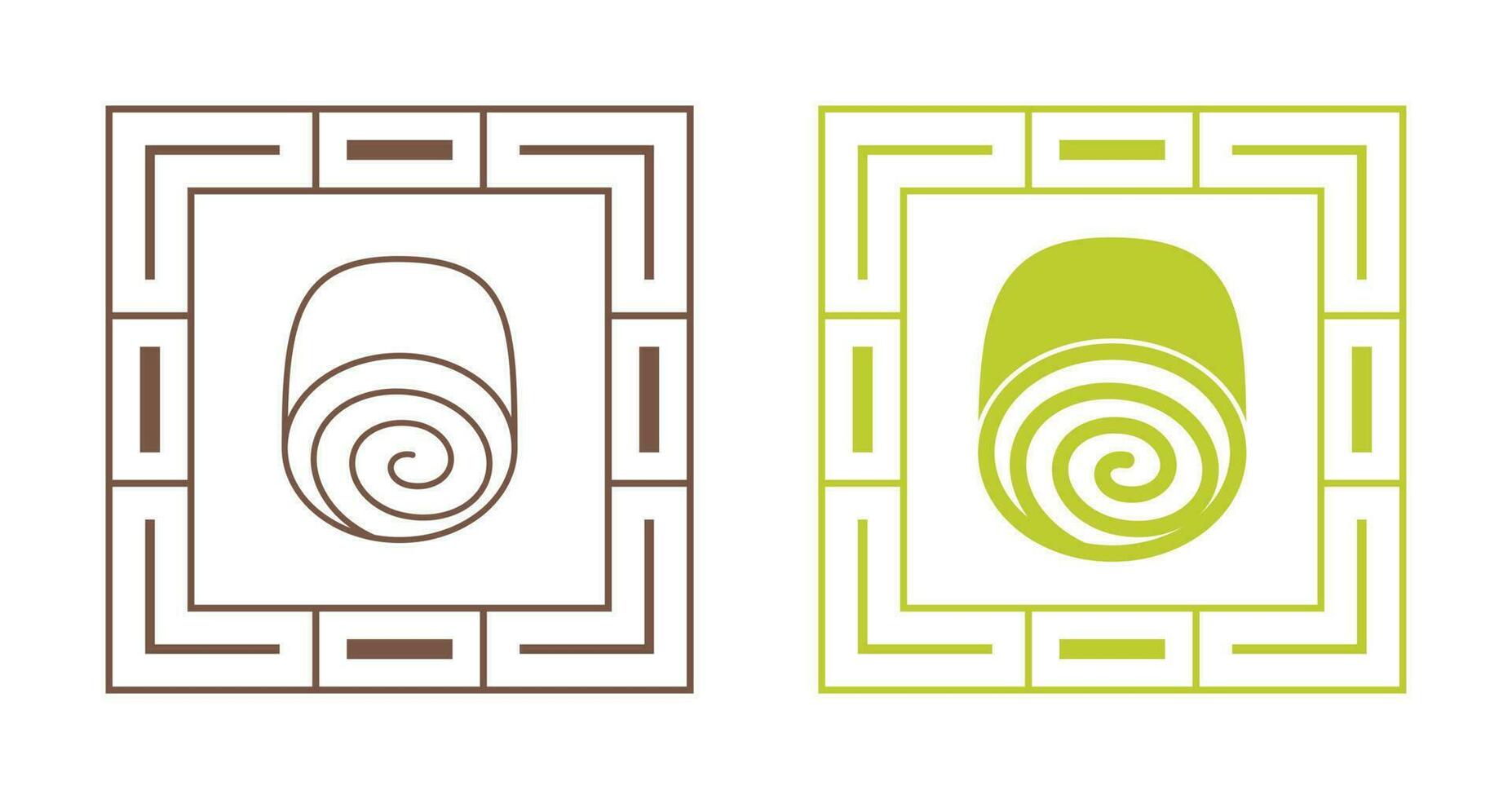 Swiss roll Vector Icon
