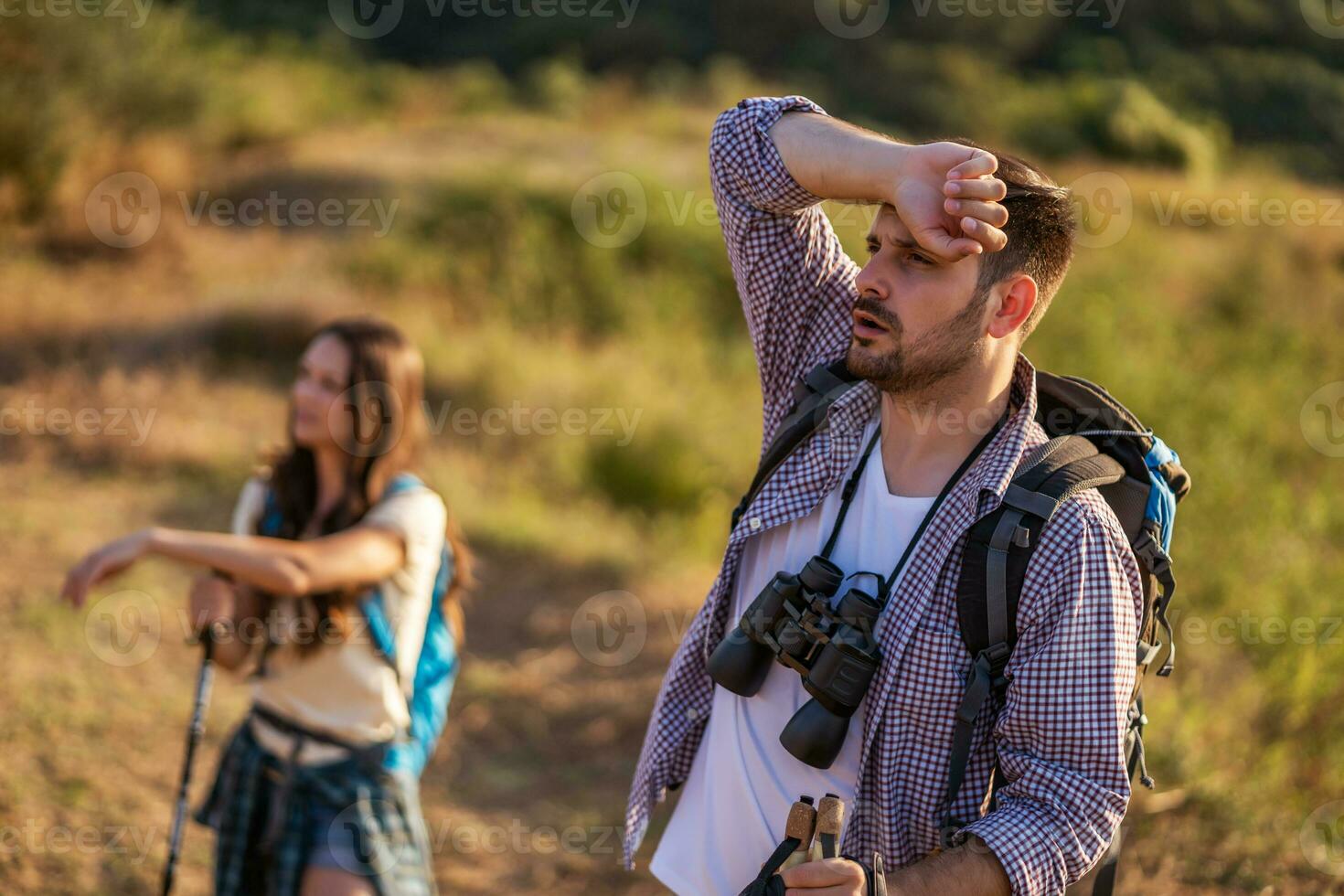 Couple spending time outdoors photo