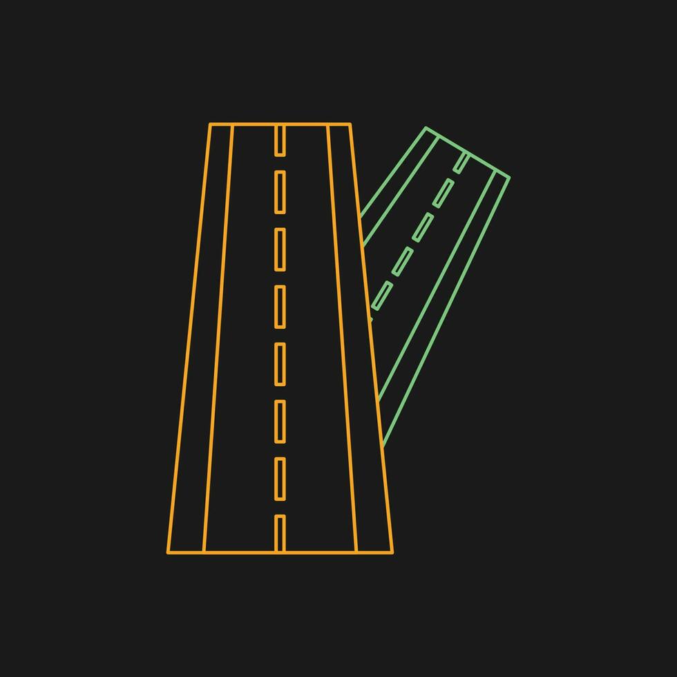 Linked Road Vector Icon