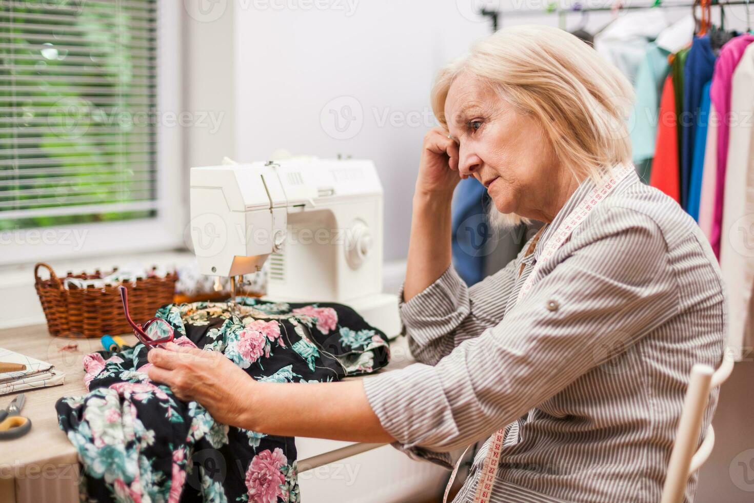 A woman tailoring photo