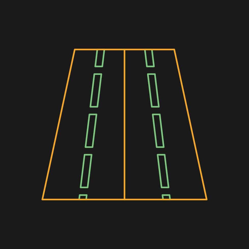 Two Way Road Vector Icon