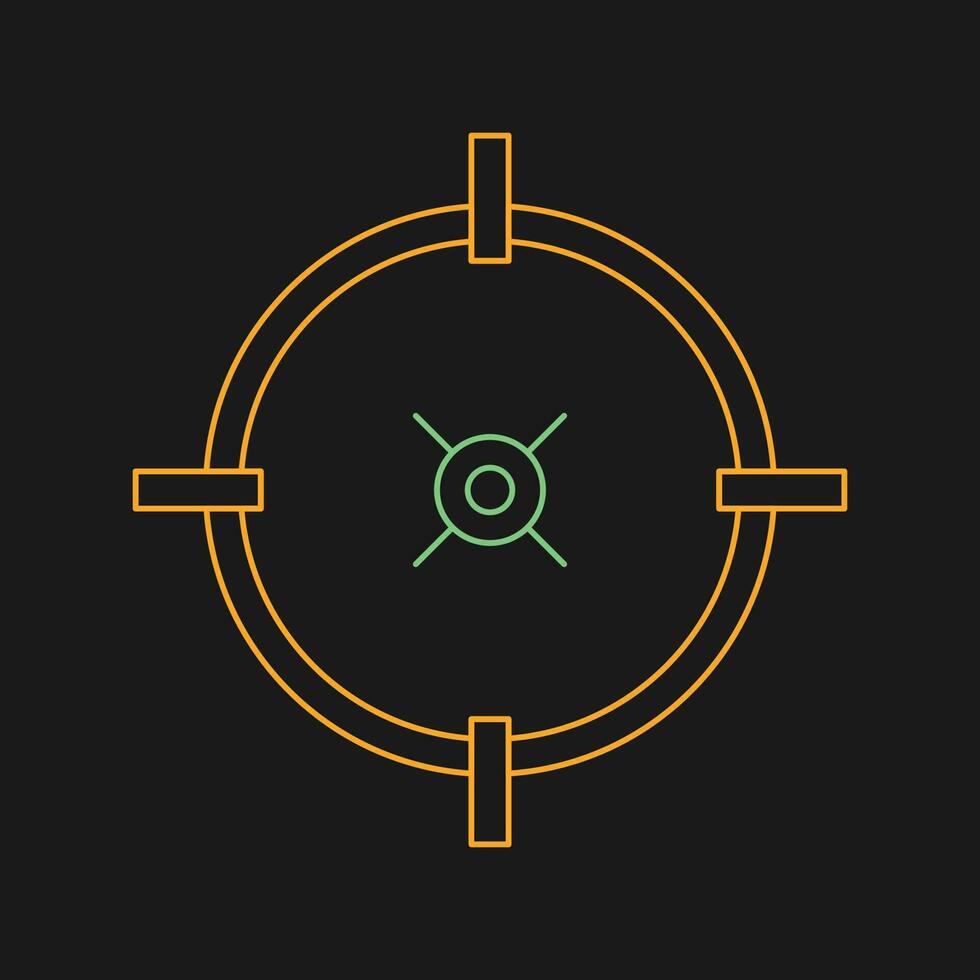 Target Location Vector Icon