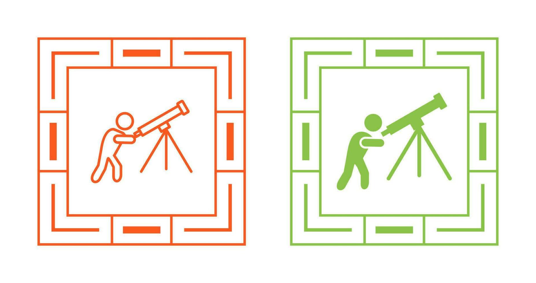 Adjusting Telescope Vector Icon