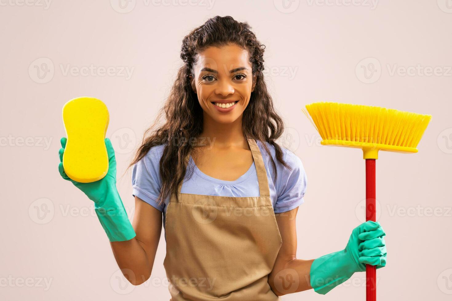 Portrait of a professional maid photo