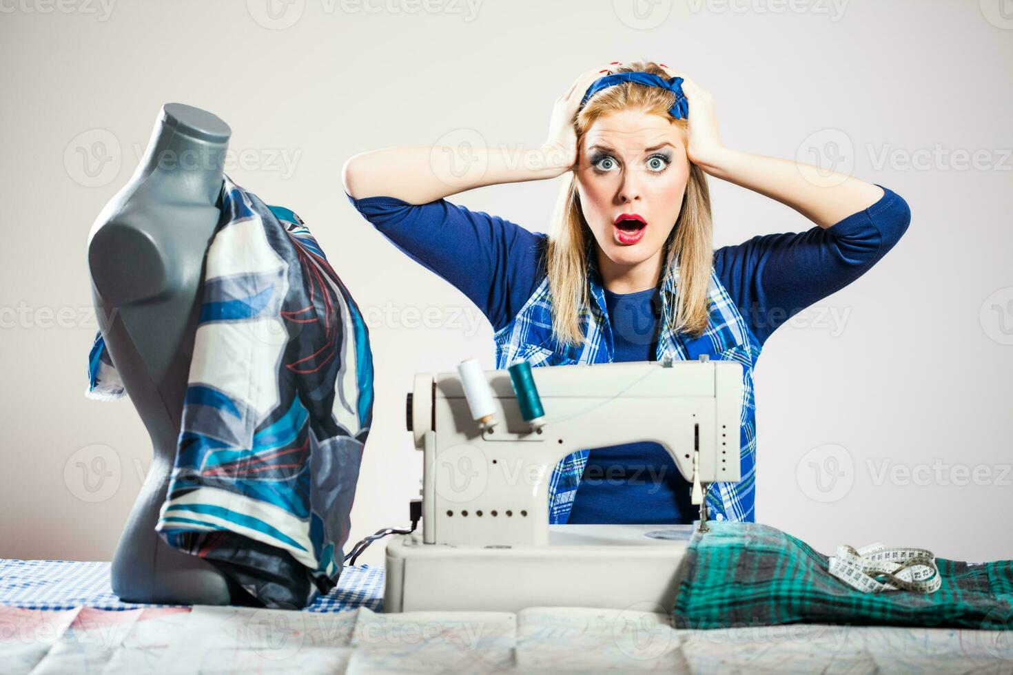 A female seamstress photo