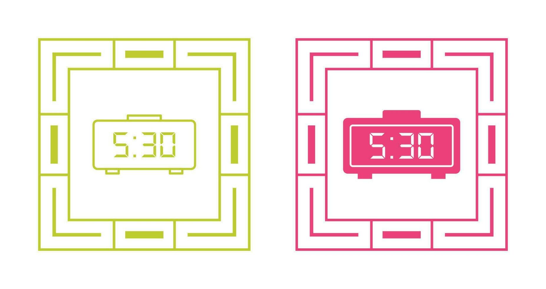Digital Clock Vector Icon
