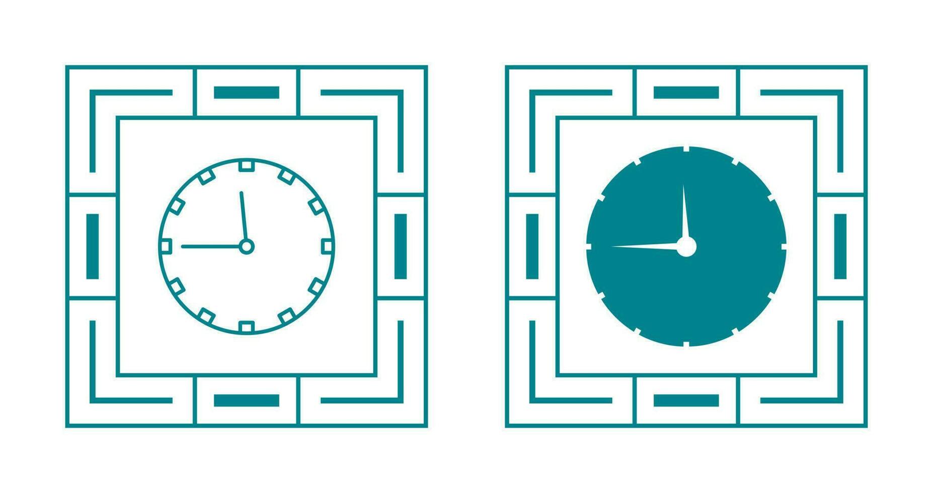 Wall Clock Vector Icon