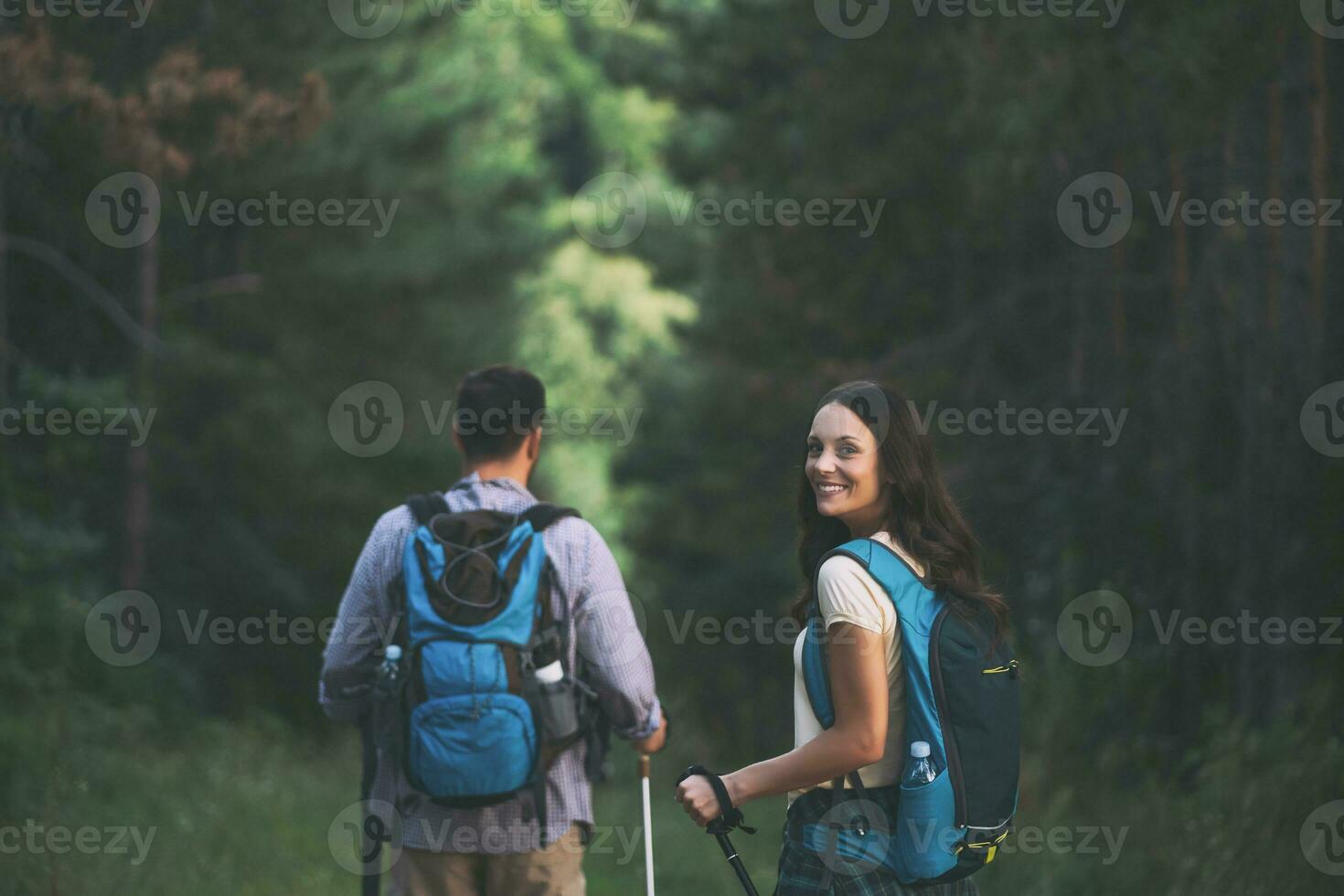 Couple spending time outdoors photo