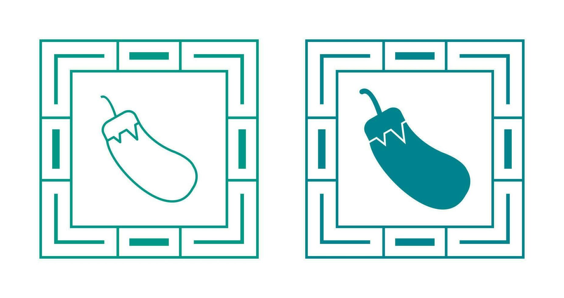 Eggplant Vector Icon