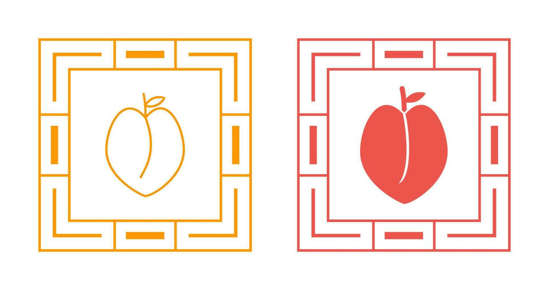 Peach Vector Icon