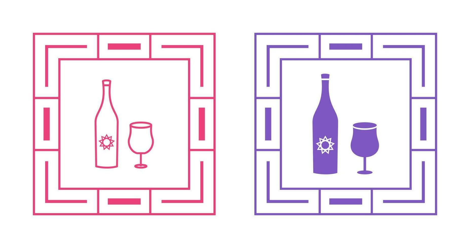 Goblet and Wine Vector Icon