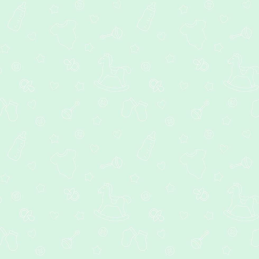 Baby pattern seamless vector