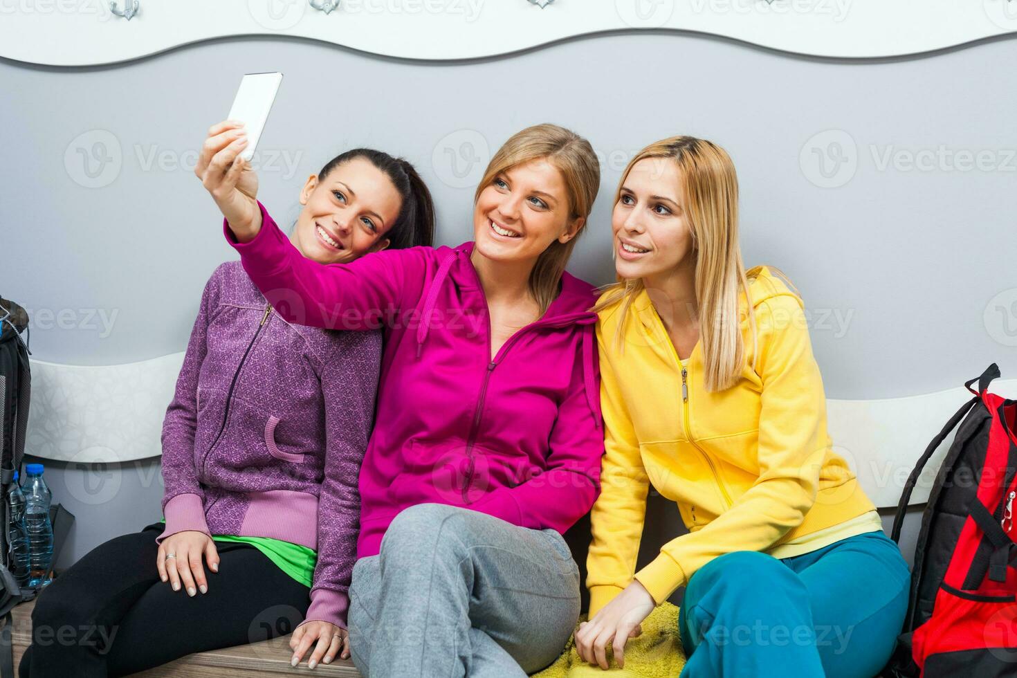 Friends in the locker room photo