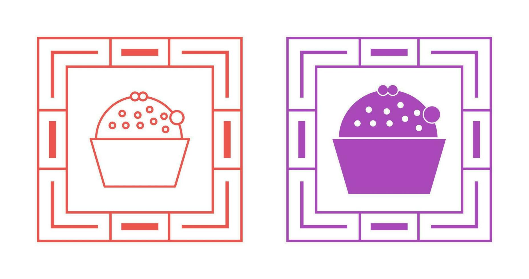 Cup Cake Vector Icon