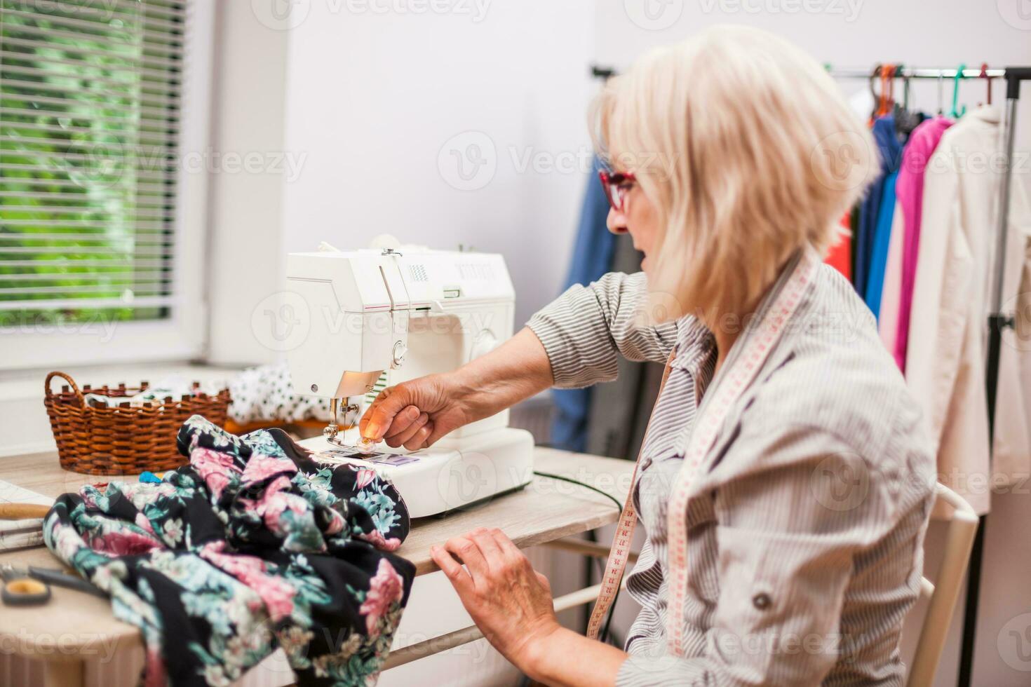 A woman tailoring photo