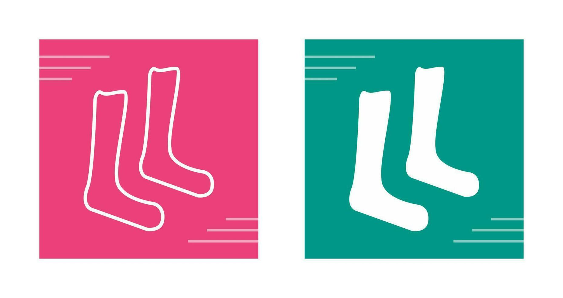 Pair of Socks Vector Icon