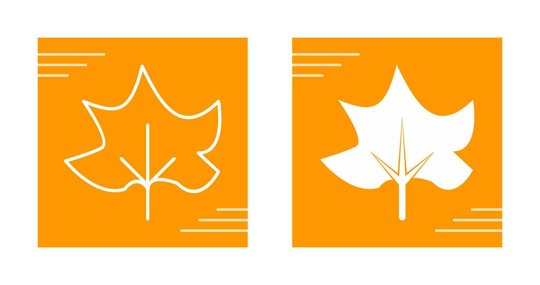 Autumn Leaf Vector Icon