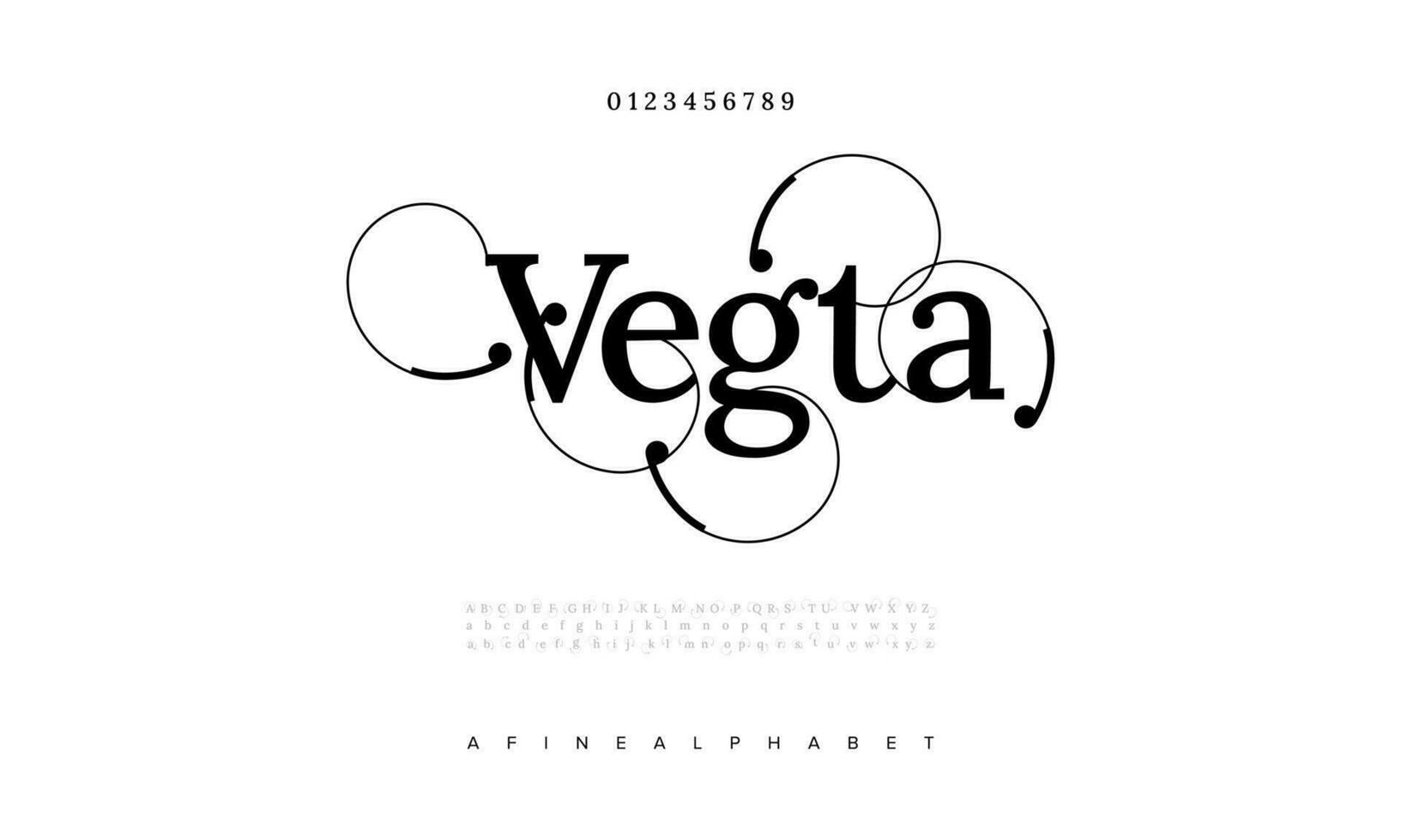 elegante vegeta alfabeto letras fuente y número. clásico letras mínimo Moda diseños tipografía moderno serif fuentes decorativo Clásico diseño concepto. vector ilustración