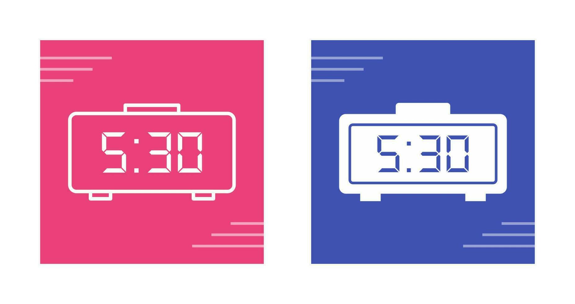 Digital Clock Vector Icon