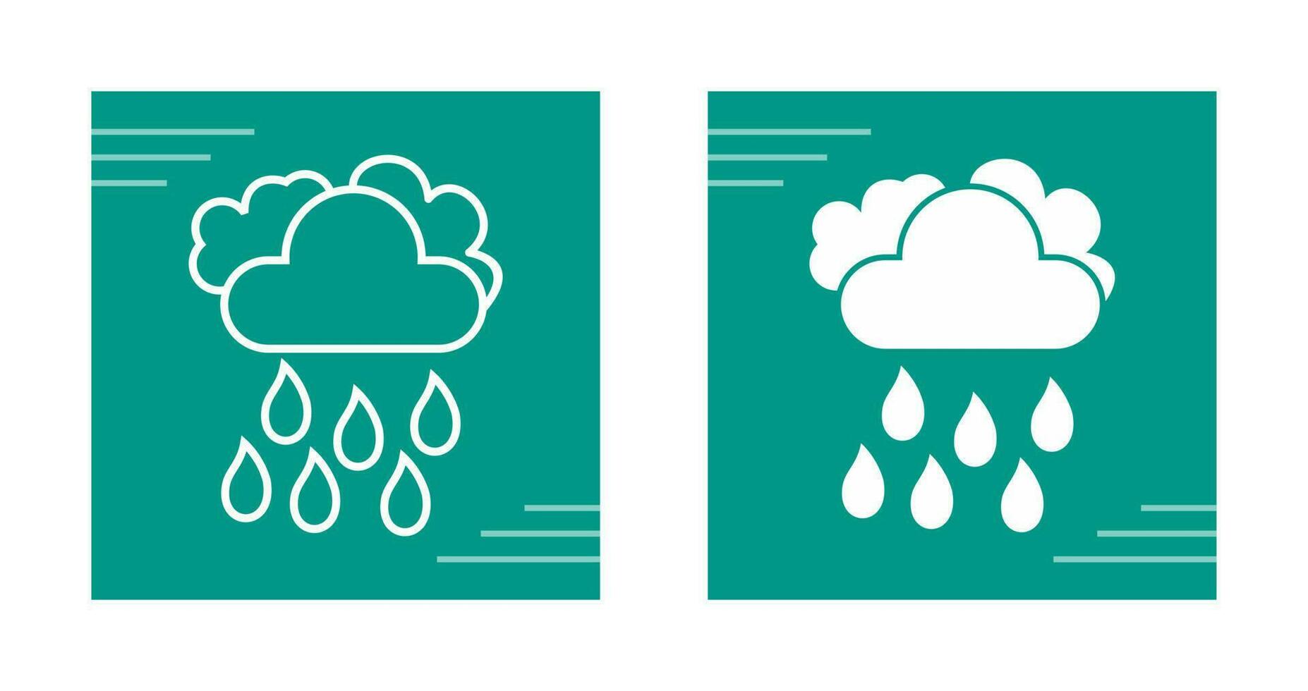 Light Rain Vector Icon