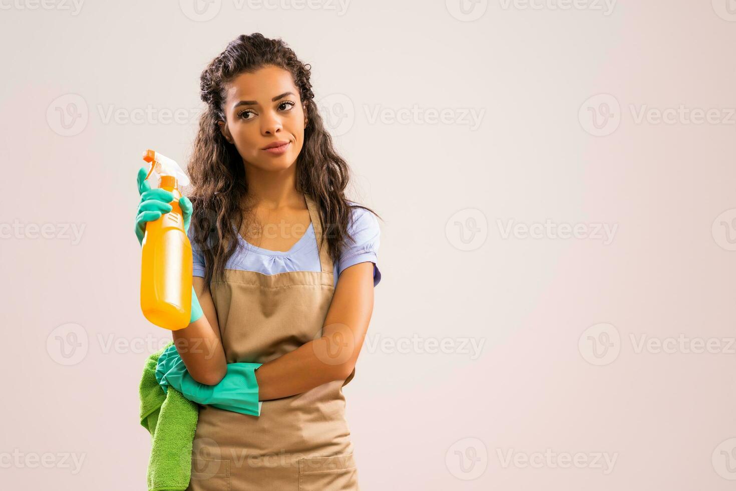 Portrait of a professional maid photo