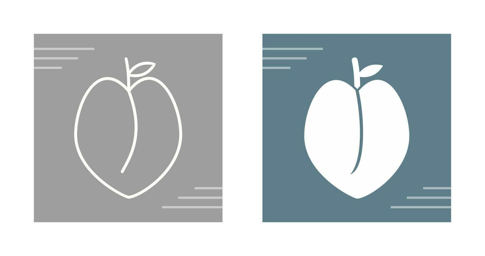 Peach Vector Icon