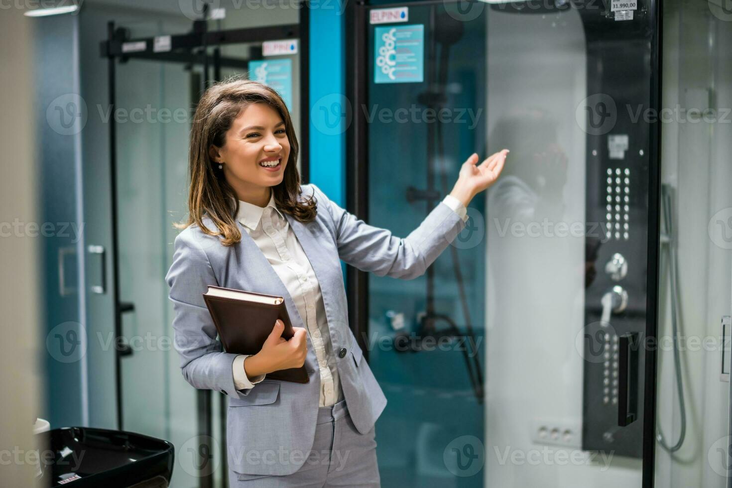 Women who own a bathroom-related shop photo