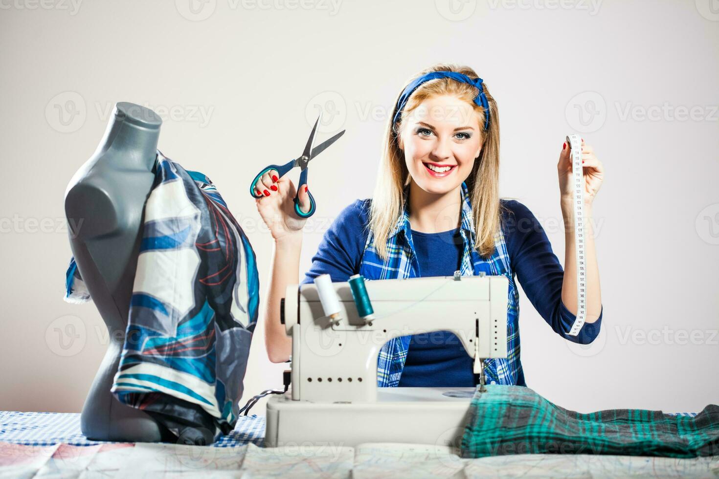 A female seamstress photo