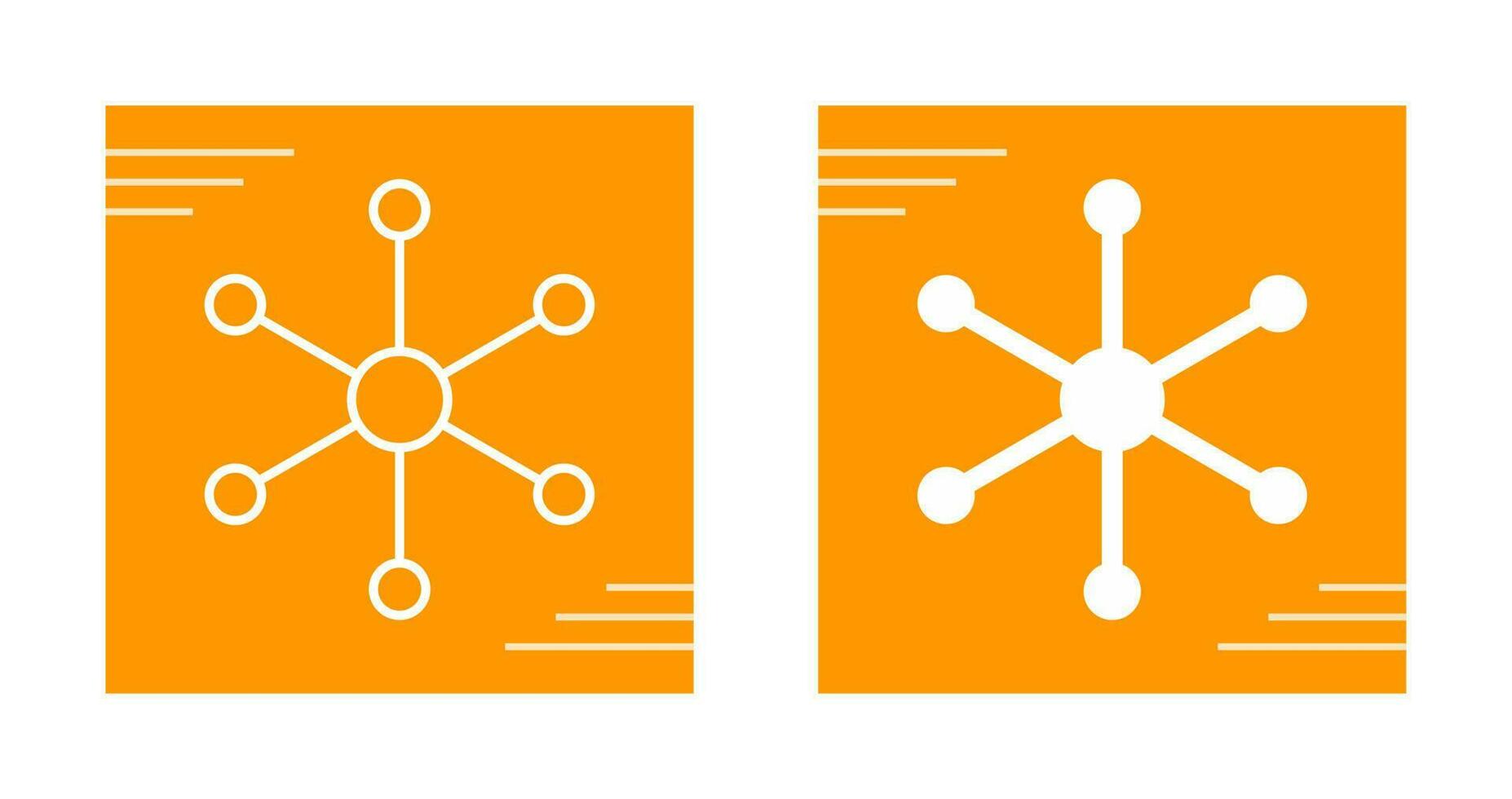 Molecular Structure Vector Icon