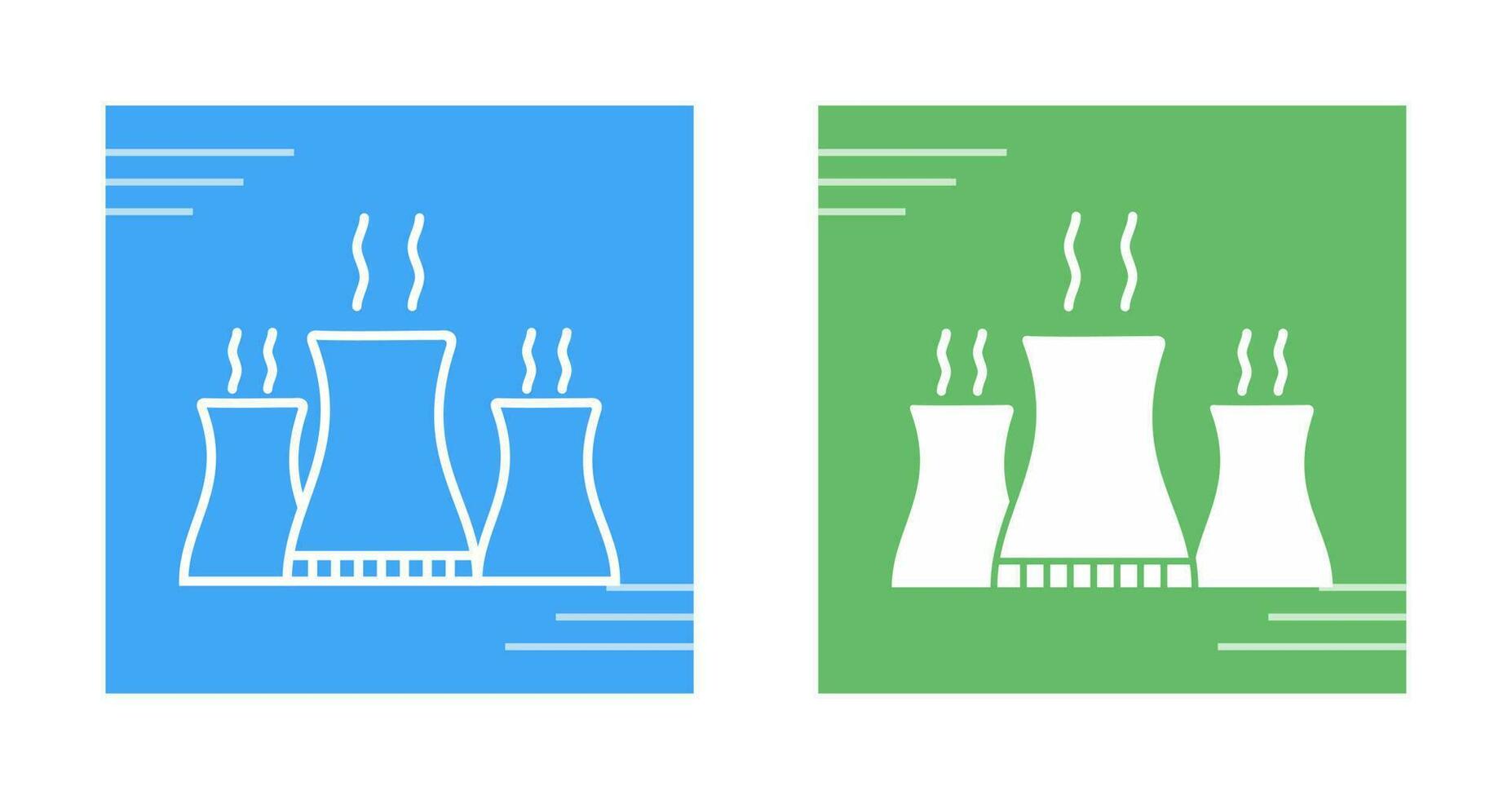 Nuclear Plant Vector Icon