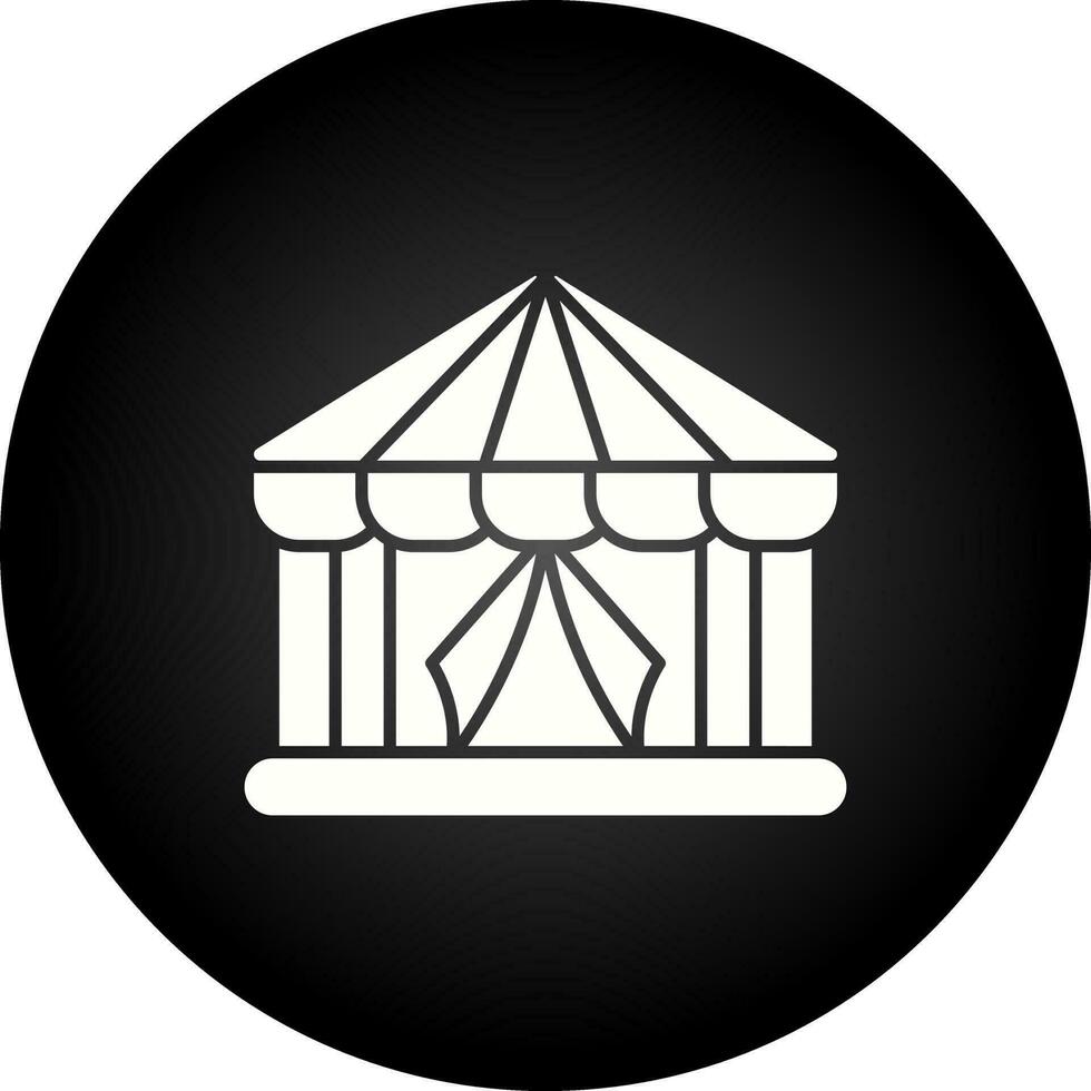 icono de vector de carpa de circo