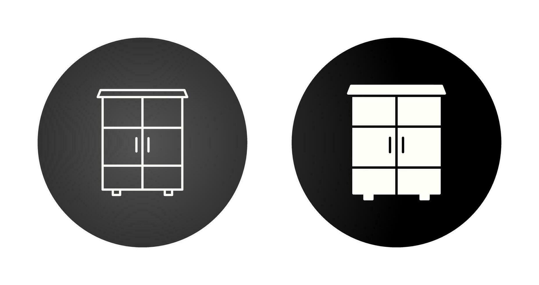 Shelves Cabinet Vector Icon